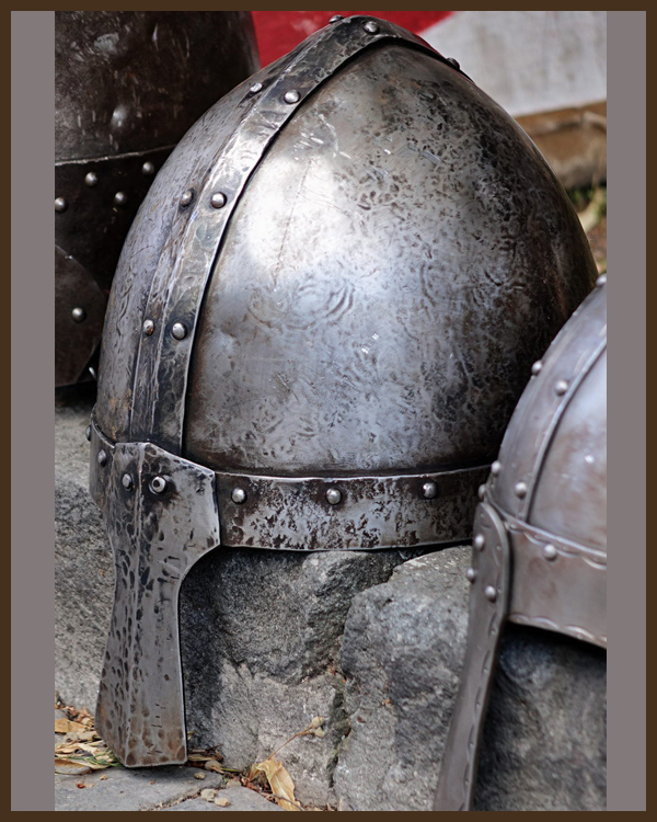 Details about   Custom SCA HMB 16 Gauge Steel Medieval Norman Nasal Helmet Viking Helmet TO 