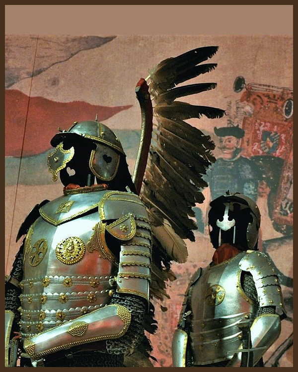 Medieval Warrior Polish Hussars Cuirass Knight Body Armor Breastplate